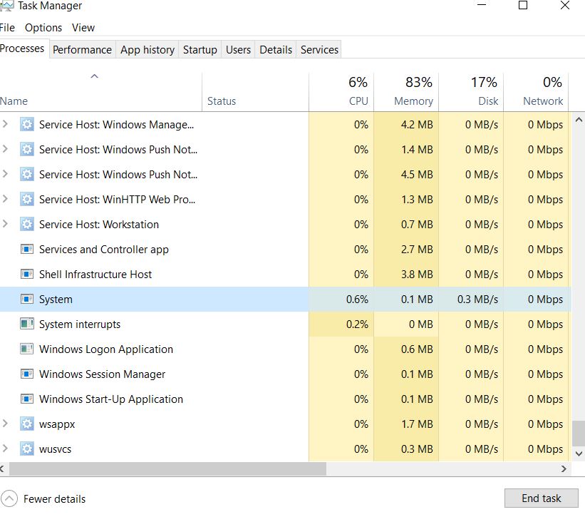 System Interrupts High Cpu